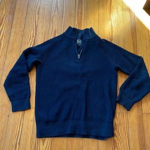 Men’s Gap Zip Sweater Navy Small 100% Cotton
